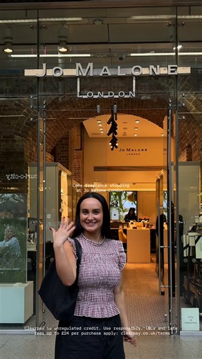 Signature scent shopping at @jomalonelondon. Clearpay is unregulated credit. Use responsibly. T&Cs and late fees up to £24 per purchase apply: https://help.cash.app/43xckxU