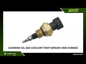 Cummins ISX, QSX Coolant Temp Sensor : OEM 4088832