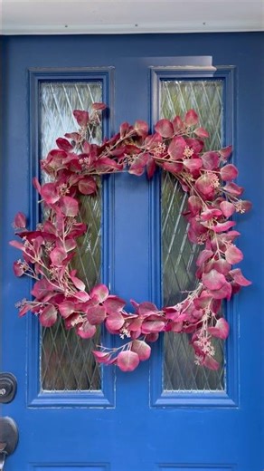 Make a door wreath with me for fall #shorts #diy