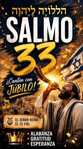 ✨ SALMO 33 CANTADO | El Cielo se Llena de Júbilo y Alabanza Hebrea 🎻🔥 #shorts #viral #músicahebrea
