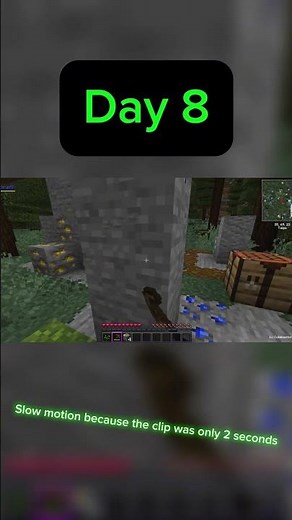 Breaking ONE Block Per Day in Better Minecraft Hardcore - Day 8 #minecraftchallenge