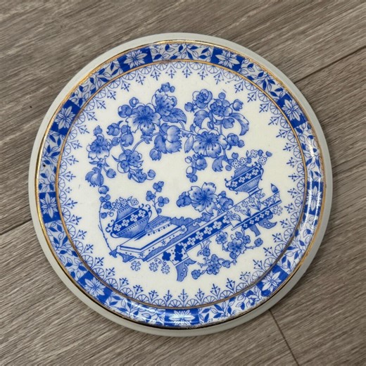 Vintage Blau China Germany Plate – Blue White Floral Porcelain Art - Etsy