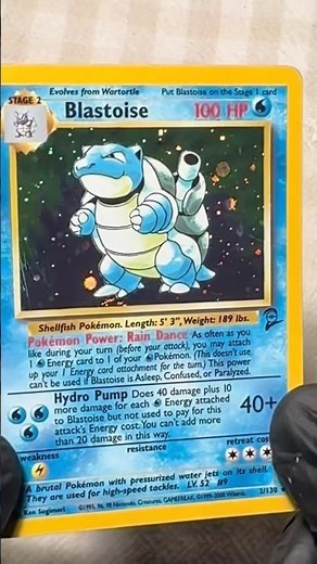 #Cleaning #Blastoise Base Set 2 #pokemon #collectiblecards #pokemoncards #pokémon #pokemontcg