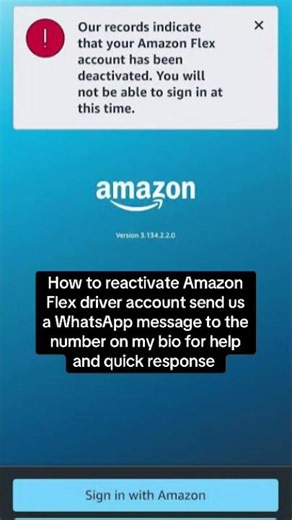 How to reactivate Amazon Flex driver account #usashorts #amazonflex #amazonflexdriver