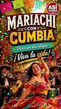 🎺💃 MARIACHI CON CUMBIA | Música Alegre para Vivir Feliz #musicamexicana #mariachi #cumbia