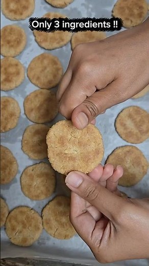 3 ingredient Crispy Oat Butter Biscuits 🧈
