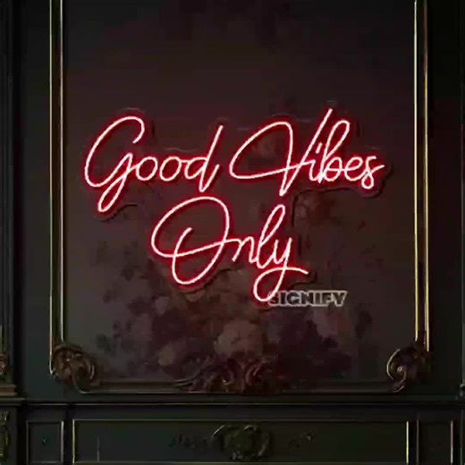 Good Vibes Only LED Neon Sign, Home Bar Decor - Etsy