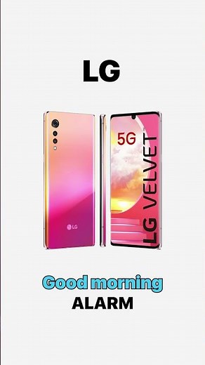 🔔☀️ LG good morning alarm #mobile #tech #wakeup #morning
