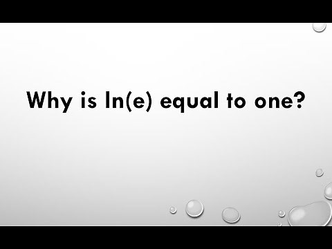 What is the value of ln(e) - The natural logarithm of e - Value of ln e