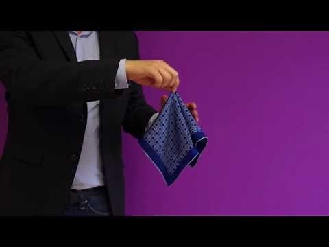 Einstecktuch falten: "Der Saloppe"