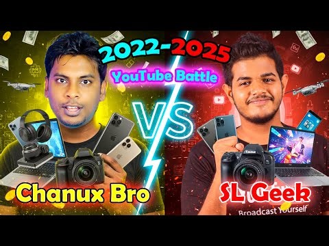 Chanux Bro vs SL Geek | 2022–2025 YouTube Data Analysis | Subscriber Growth Battle Sri Lanka