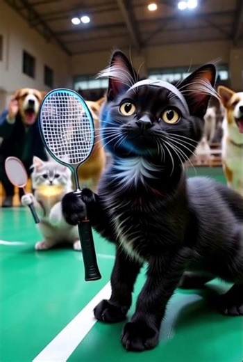 “Badminton Battle of the Kittens – The Ending Will Melt Your Heart!”