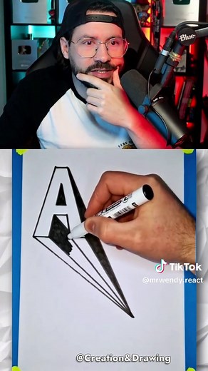 Dessiner la lettre A en effet 3D : Tutoriel facile