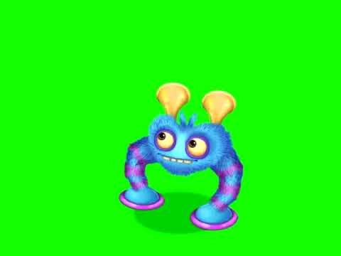 Scups Pure Green Screen [idle_party_island] | My Singing Monsters Dawn of Fire