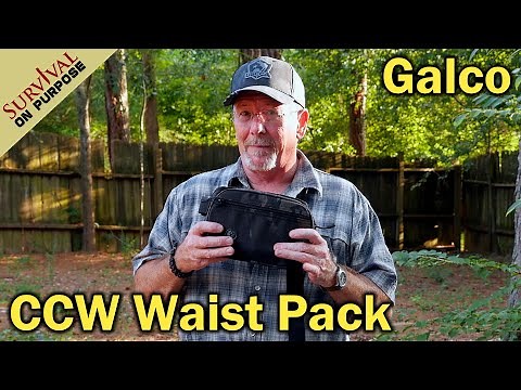 Best Concealed Carry Waist Pack - Galco FasTrax PAC - USA Made!