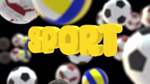 Download 3D Sport Intro Balls On Alpha Channel for free