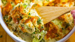 Easy Keto Broccoli, Chicken & Cheese Casserole Recipe - A Delicious Low-Carb Bake in One Pan