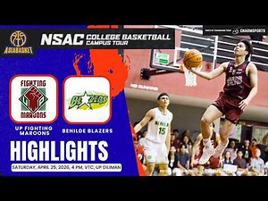 Asiabasket NSAC 2026 Highlights: UP Fighting Maroons vs. Benilde Blazers; Andy Gemao April 25, 2026