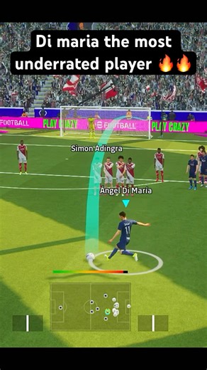 Di maria the most underrated player 🔥🔥🚀#shorts #pes #efootball