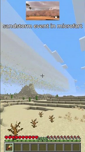 deadly sandstorm event in minecraft 🏜️☠️