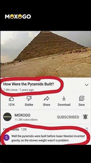 Pyramids were easy… Isaac Newton hadn’t invented gravity yet 😂 #memes #shorts