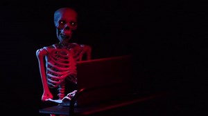 Human Skeleton Working Computer No Lifer Stock Footage Video (100% Royalty-free) 1018146997 | Shutterstock