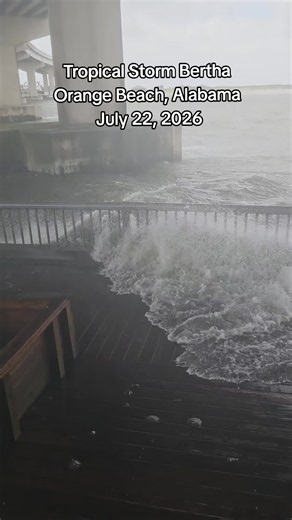 Perdido Pass Orange Beach storm surge July 22, 2026