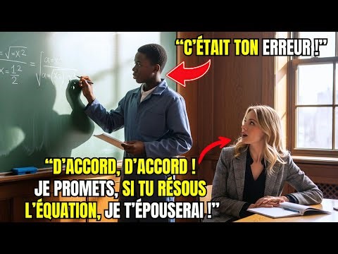 Professeure Rit : “Résous Cette Équation Et J’Épouserai Toi” — Mais Le Concierge L’a Résolue !
