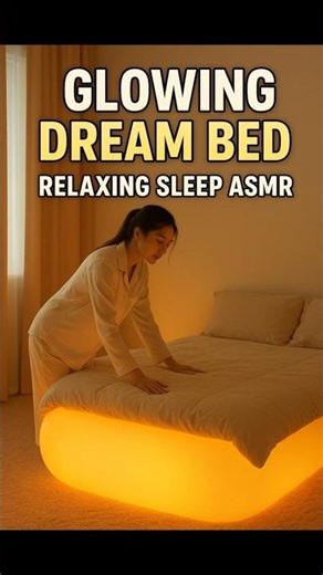 💤 “Glowing Dream Bed ✨ | Relaxing Sleep ASMR to Melt Your Stress 😴”