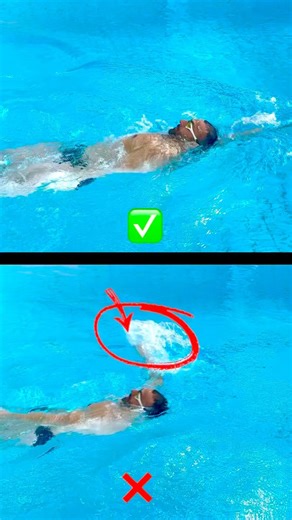 zu flache Wasserlage der Arme❌✅ Schwimmstil.#swimtips #tutorial #schwimmen #swimmer