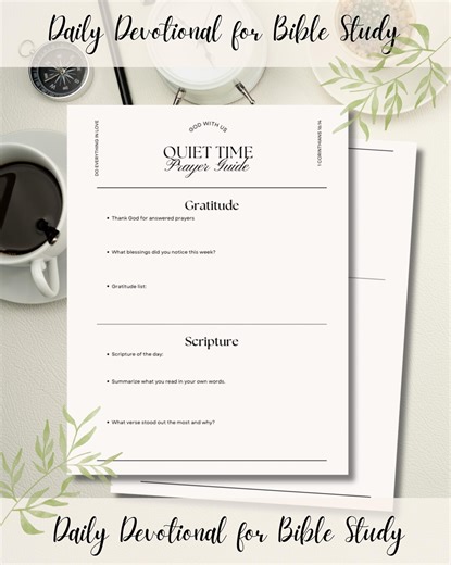 Prayer Guide & Devotional | Bible Study | Digital Download | Pdf Print - Etsy