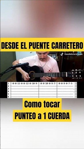 PUNTEO de DESDE EL PUENTE CARRETERO - FACIL + ARREGLOS + PUNTEOS #clasesdeguitarra #tutorial #tabs