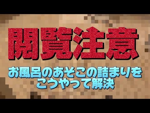 【閲覧注意】お風呂のレールの詰まりを解消！