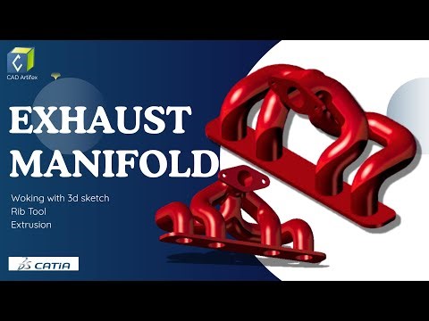 Exhaust Manifold Modeling in CATIA | Complete Tutorial from Scratch (Step-by-Step Guide)
