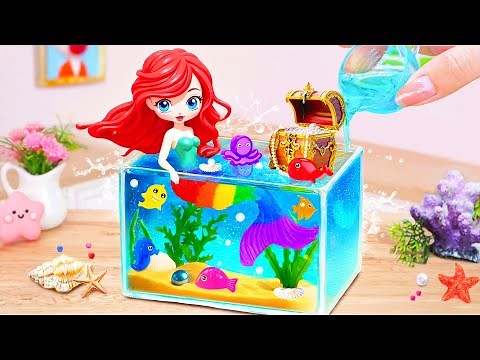 Cutest Little Mermaid Princess Cake Decorating 🤩 How To Make Mini Jelly Cake By Yummy Little Cakes