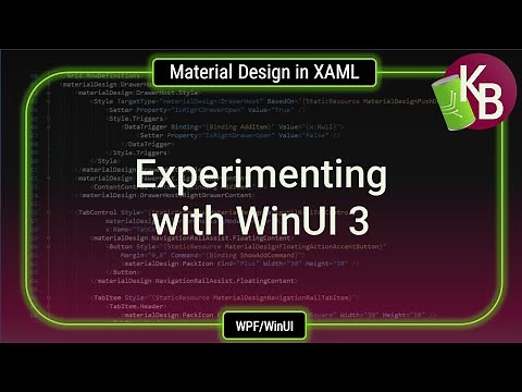 WPF/WinUI - Material Design in XAML exploring a WinUI 3 port