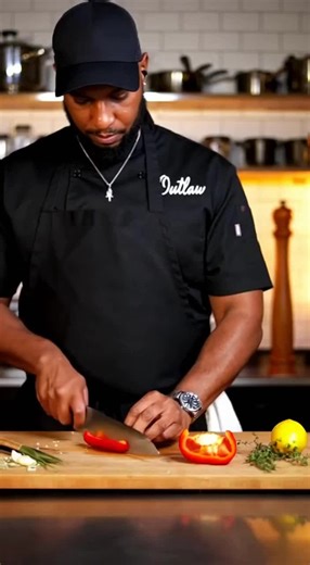 Master Chef part 1!! Salmon charred veggies 😋!! #Chef #ai #mrl4w #salmon #foodtok