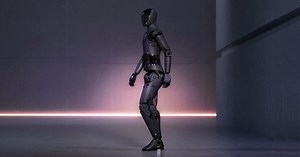 AI humanoid robot 'figure 01' assists people at work as an all-around handy helper