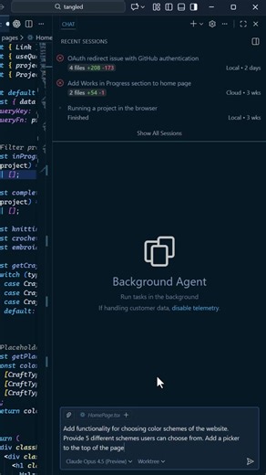 Run tasks in the background while you code