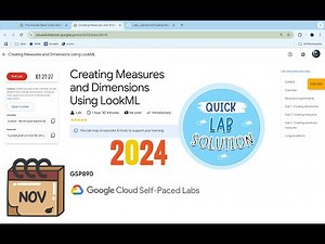 Creating Measures and Dimensions Using LookML | #qwiklabs | #GSP890 | [With Explanation🗣️]