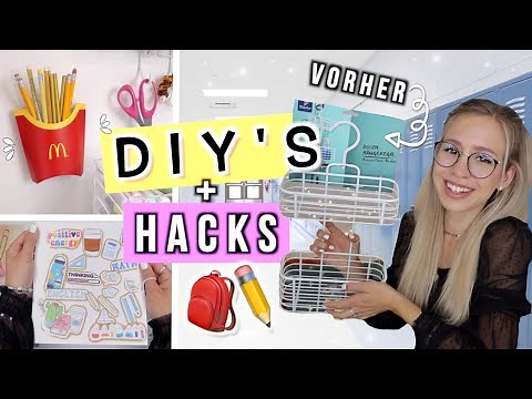 BACK TO SCHOOL DIY SCHOOL SUPPLIES + HACKS 2020 ✏️👀Do It Yourself für Back To School Deutsch