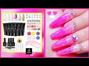 How to PERFECT YOUR DUAL FORMS APPLICATION with POLYGEL | Beetles Polygel Nail Kit from Amazon