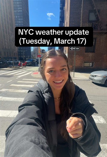 I definitely should’ve worn gloves today!! It’s FREEZING #nycweather #nycweatherupdate #nycweatherforecast #weathertok #newyork