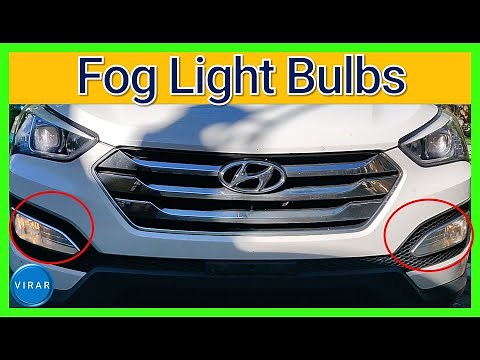 How to Replace Fog Light Bulbs - Hyundai Santa Fe (2013-2018)