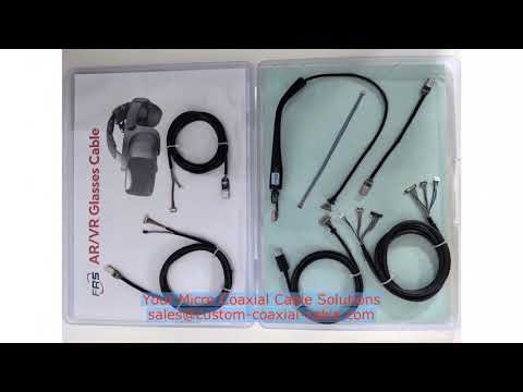 50 ohm ribbon cable MOQ for 3D depth coax cable connectors 60 pin micro coaxial cable EU factory kan