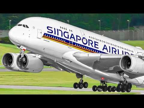 ✈️ 60 CLOSE UP Airplane TAKEOFFS & LANDINGS 🇸🇬 SINGAPORE CHANGI Airport Plane Spotting [SIN/WSSS]
