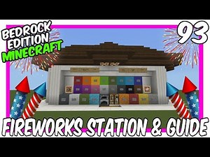 All In One Firework Station Tutorial & Guide In Minecraft Bedrock (MCPE/Xbox/PS4/Switch/Windows10)