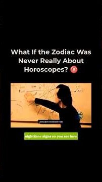 What If the Zodiac Was Never Really About Horoscopes? ♈