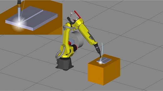 ROBOGUIDE软件：FANUC机器人电弧跟踪与多层堆焊焊接虚拟仿真