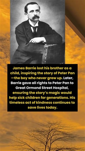 Peter Pan’s Secret Gift: How James Barrie’s Magic Still Saves Lives